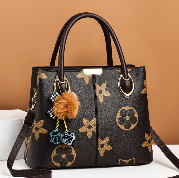 

Women's Bag Fashion Trend Printing Handbag Large Capacity Simple Shoulder Messenger Bags, As pic