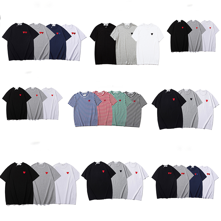 

Play T Shirt CDG Designer Red Heart Shirt Commes Casual Women Shirts Des Badge Garcons High Quanlity TShirts Cotton Factory Outlet, Supplement (not shipped separately)