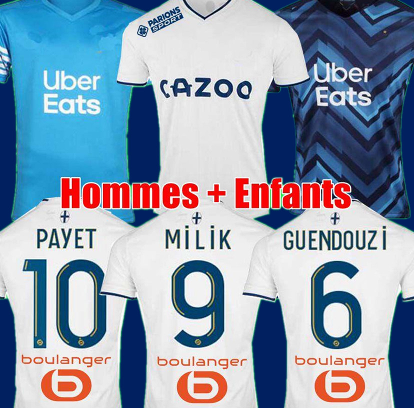 

22 23 MILIK PAYET soccer jerseys home 2022 2023 MarseilleS maillot foot CUISANCE THAUVIN BENEDETTO under football shirts men GUENDOUZI ALVARO GERSON KONRAD, Multi