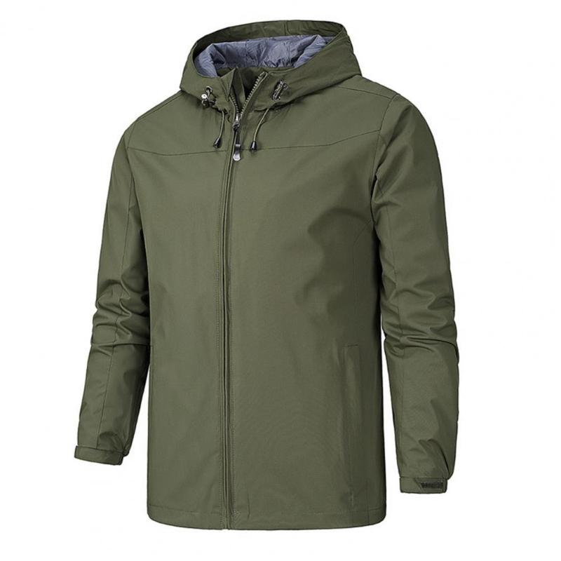 

Men's Jackets 2022 Windbreaker Coat Casual Zipper Jacket Spring And Autumn Waterproof Hooded Men, Black;brown
