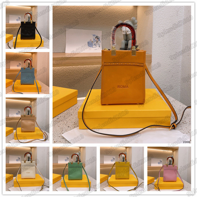 

Mini Tote Bag Vintage Retro Roma Handbag Cross body Shoulder Bag Women Designer Luxury Handbags Fend Purse Wallet Phone Small Messenger Shopper, #1
