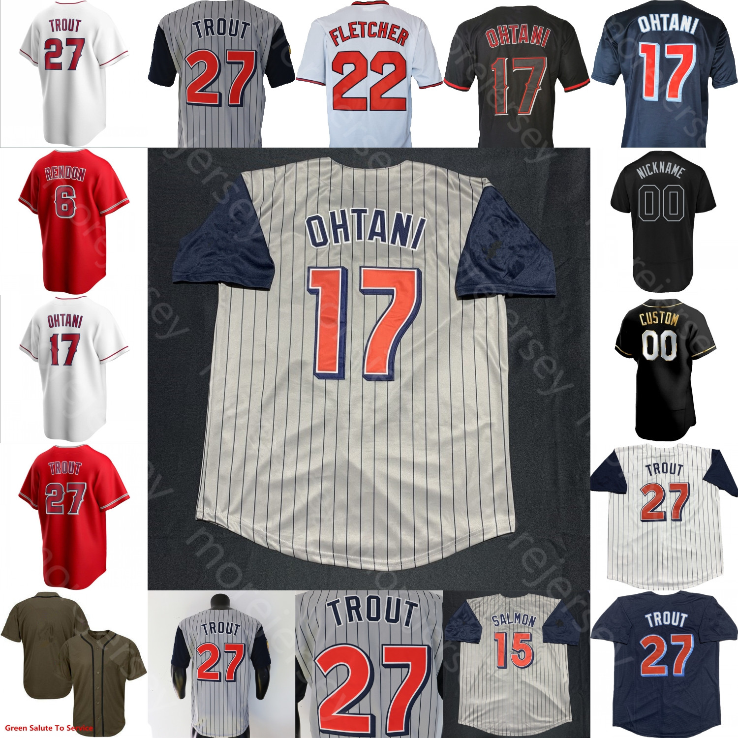 

Reid Detmers Jersey Mike Trout Shohei Ohtani David Fletcher Anthony Rendon Jared Walsh Raisel Iglesias Noah Syndergaard Max Stassi Kurt Suzuki Patrick Sandoval, Fan's versions white