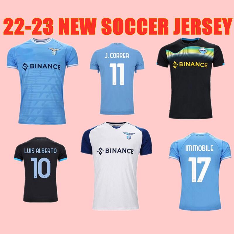 

22 23 Lazio soccer jersey 2022 ROMAGNOLI IMMOBILE football shirt LUIS ALBERTO camiseta futbol IMMOBILE SERGEJ 2023 ZACCAGNI MARUSIC maillot de foot uniforms