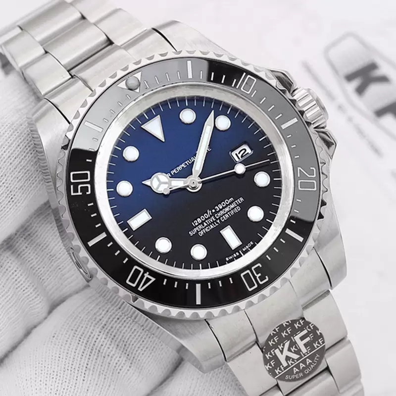 

U1 Top-grade AAA+ Luxury Men Watch SEA-DWELLER Ceramic Bezel 44mm Stanless Steel 116660 Automatic High Quality Business Casual Mens Designer Wristwatches, Gray
