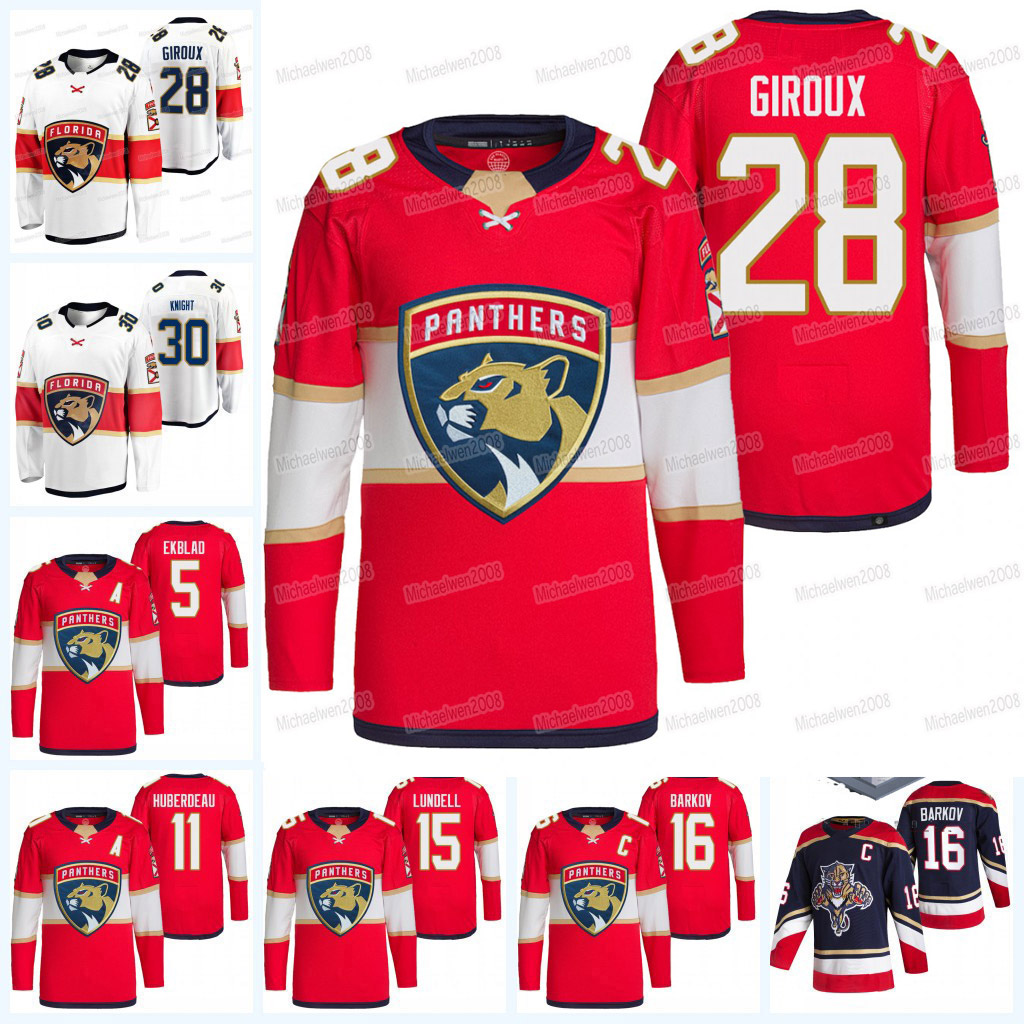 

28 Claude Giroux Florida Panthers 2022 Jersey Aleksander Barkov Jonathan Huberdeau Joe Thornton Spencer Knight Maxim Mamin Radko Gudas Aaron Ekblad, Youth