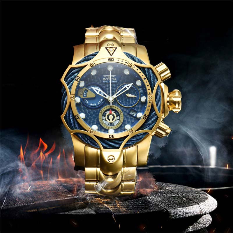 

High quality fashion Thick Men'sWatch Steel Wire Series Men's Watch Big dial male Personality timing stainless designer watches Designer Wristwatch, Box