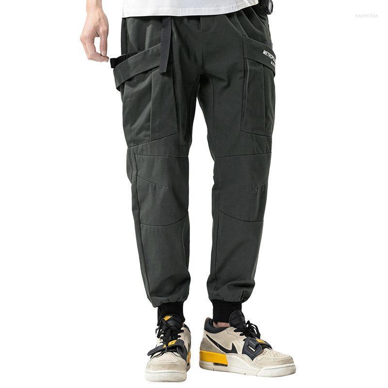 

Men's Pants Casual Loose Men Multi-Pockets Cargo Spring Summer Trousers Male Outdoor Hiking Sports Joggers Plus Size -4XlMen's Naom22, Black
