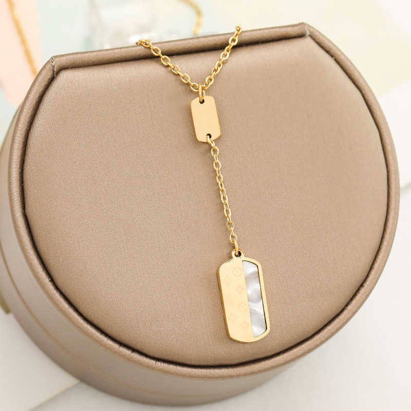 925 Sterling Silver Necklace Woman Natural Stone Pendants Mixed Yin Yang Charm Steampunk Necklaces with Tassels Pure Gold Jewelry-image-748987929