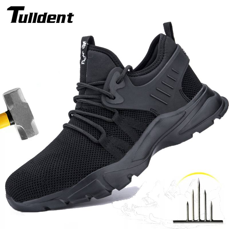 

China Work Safety Shoes for Men Wear Resistance Protect Safety Shoes Steel Toe Soft Light Work Boots Lightweight, 833 black