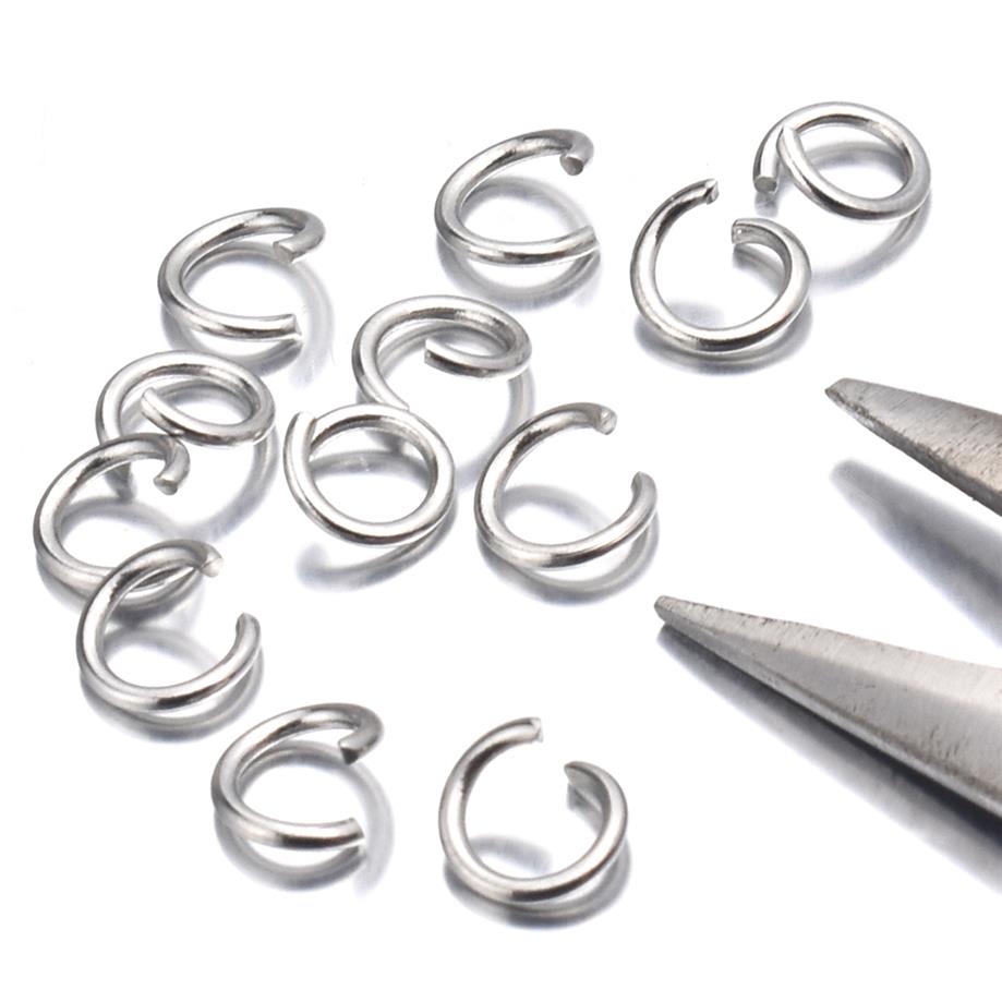 

1000pcs/lot 100pcs/lot Gold silver Stainless Steel Open Jump Rings Direct 4/5/6/8mm Split Rings Connectors for DIY Ewelry Findings239g
