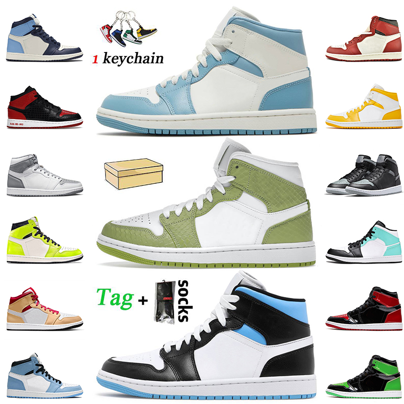 

New Jumpman 1 University Blue 1s Basketball Shoes Fashion Women Mens Trainers Green Python OG Shadow Chicago Reimagined Visionaire Cactus Jack Designer Sneakers, 34 shadow 2.0 36-47