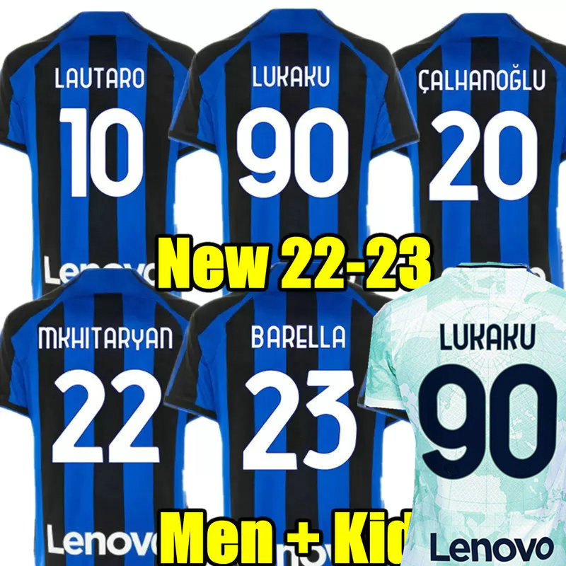 

21 22 23 Calhanoglu home away third soccer jersey 4TH 2021 2022 2023 MILAN football shirt adult men kids kit, 22 23 kids