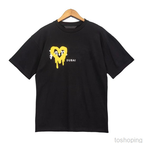 Designer Luxury T-shirt Marque Palms Angels Angel T-shirt Pa Vêtements Spray Lettre à manches courtes Printemps et Été Marée Hommes et Femmes Tee