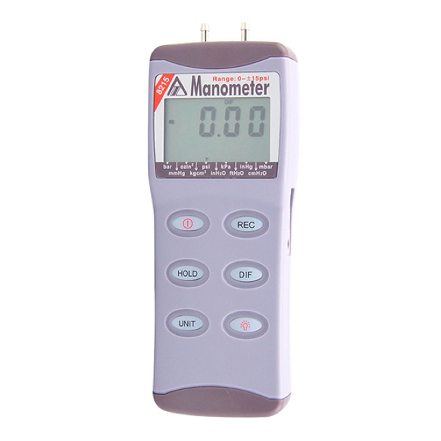 

AZ8215 Portable 15 psi Digital Manometer Differential Pressure Meter 11 units for selection