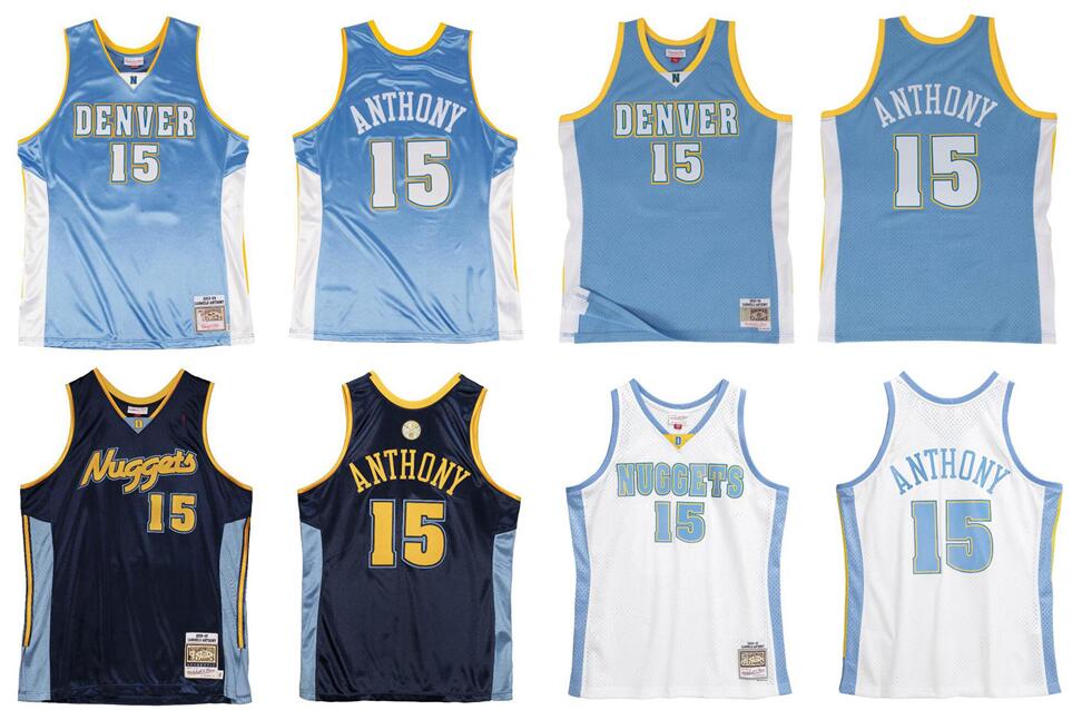 

Stitched 15 Anthony basketball Jersey S-6XL Mitchell & Ness 2003-04 Mesh Hardwoods Classics retro version Men Women Youth jerseys, Stitched jersey