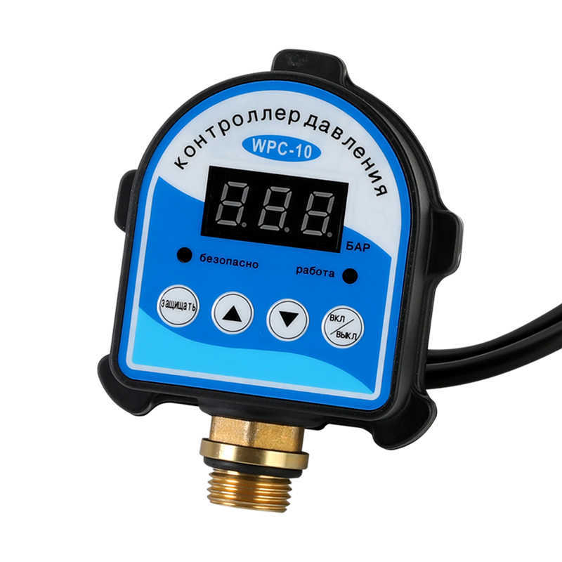 

Automatic Eletronic Digital Display Pressure Controller Switch WPC-10 For Oil Water Pump Air Compressor With 4' Adapter WPC 10