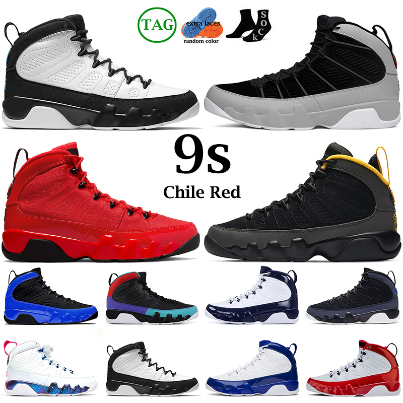 

2022 Men Basketball Shoes 9s jumpman 9 Change The World University Gold Chile Red Blue UNC bred statue Particle Grey mens trainers sports sneakers