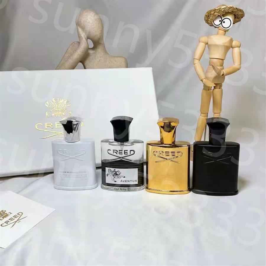 S Perfume de croyance 4pcs 30 ml ensemble Déodorant Encens Scent Cologne parfumée pour hommes Silver Mountain Water Aventus Green Irish T271J