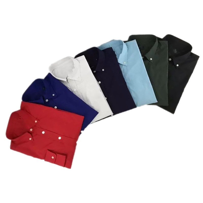 

2022 Men' business shirts thin cotton designer solid color casual shirts high-quality embroidered long-sleeved tops