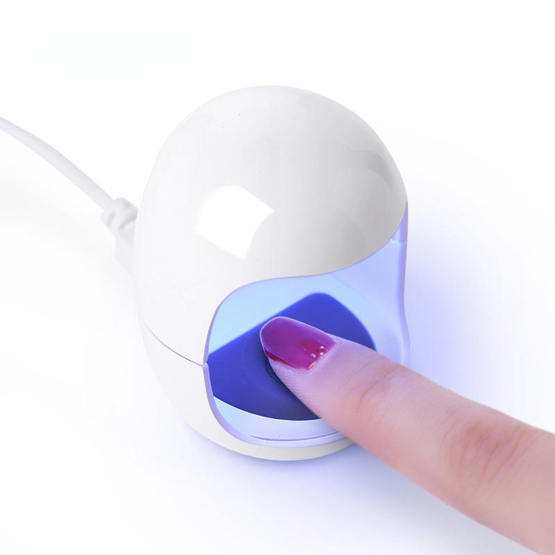 

Nail Dryers Uv Mini Lamp Drying LED Manicure Machine Egg Shape Design 3W 30S Fast Curing Light For Gel Polish, White