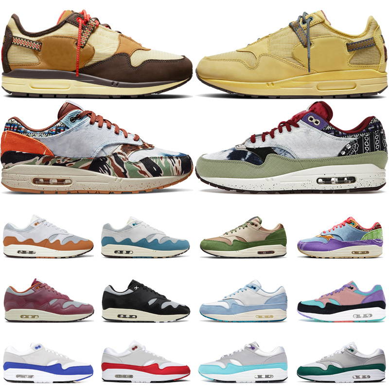 

OG 1 87 running shoes men women Baroque Brown Saturn Gold Heavy Monarch Blueprint White Black Bred mens trainers sport sneakers size 36-45, #13