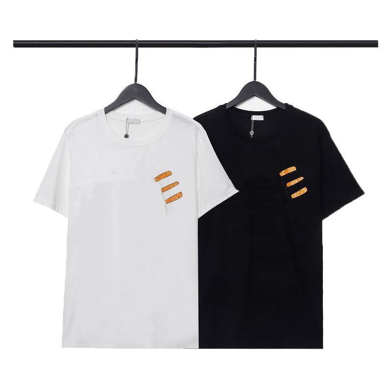 

SS Famous Mens High Quality T Shirt Letter Print Round Neck Short Sleeve Black White Fashion Men Women Casual solid colorTees SIZE -XXL