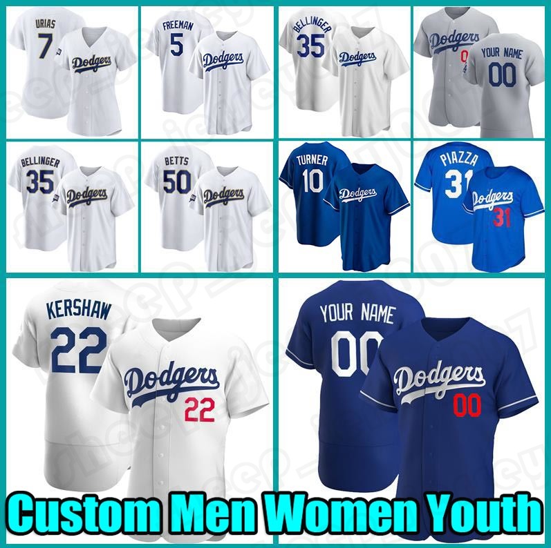 

Freddie Freeman Mookie Betts Clayton Kershaw Dodgers Baseball Jerseys Cody Bellinger WALKER BUEHLER Justin Turner Julio Urias, Mens custom (daoqi)