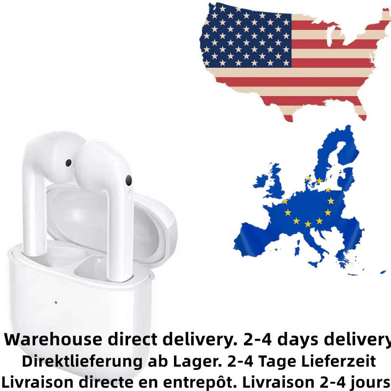 

Wireless Bluetooth Earphones 5.0 sports Headset binaural mini stereo TWS bluetooth headphone In-Ear Detection Germany US overseas warehouse, White