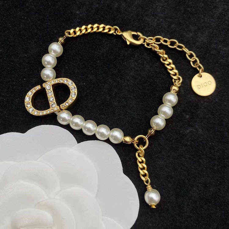 Fine pearl necklace personalized fashion bronze feminine Necklace splicing Necklace-image-782542150