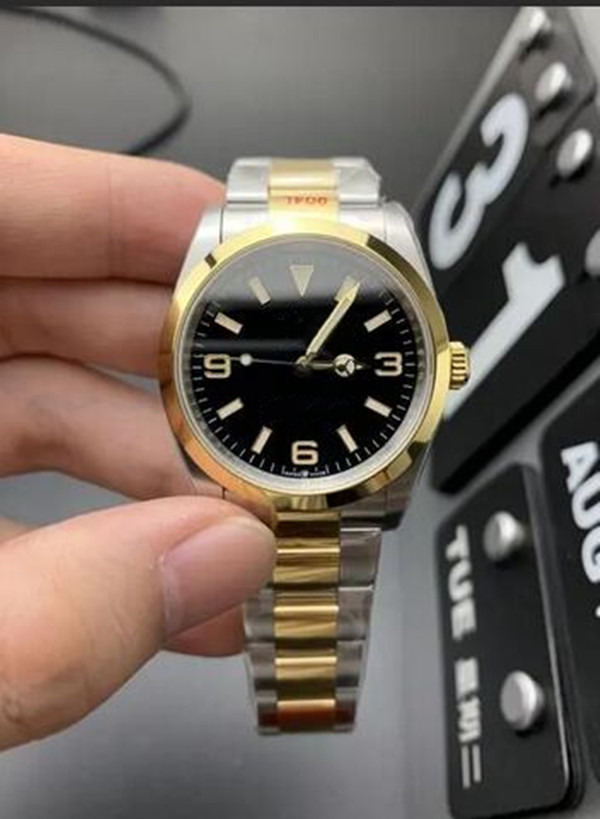 2022 new fashion Mens Automatic Mechanical Watches 36mm Full Stainless steel Hardlex glass Watch Buisness Style Classic Wristwatches de luxe Blac-image-787913816