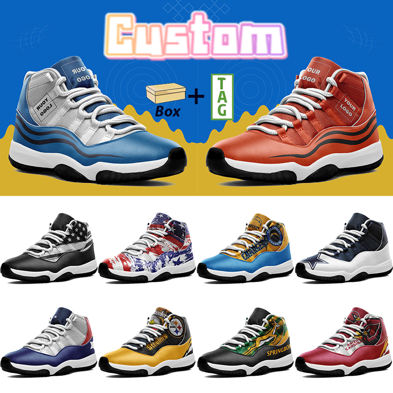 

2022 With Box Custom 11 High Basketball Shoes Customized Mens Sneakers Classic Sports Shoe Fashion Men Women DIY Sport Trainers High Quality Chaussures, 17