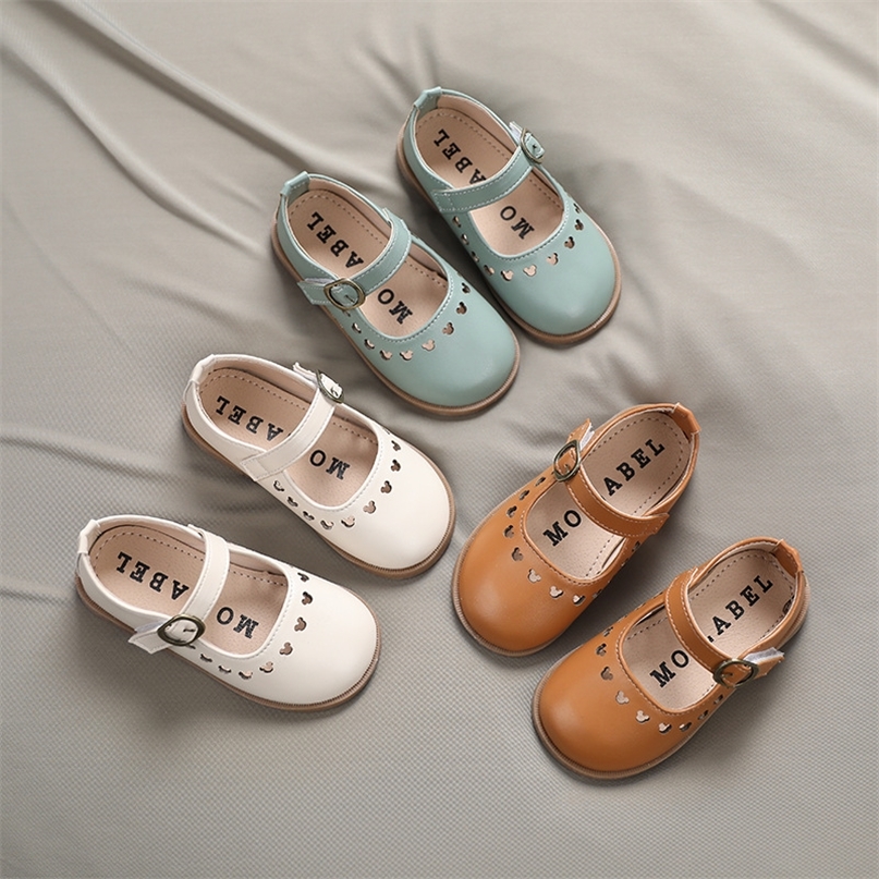 

Baby Shoes Kids Girl Leather Princess Summer Cut-Outs Flat Sandals Non-slip Casual Shoe Spring SNY002 220402, Sny007pink