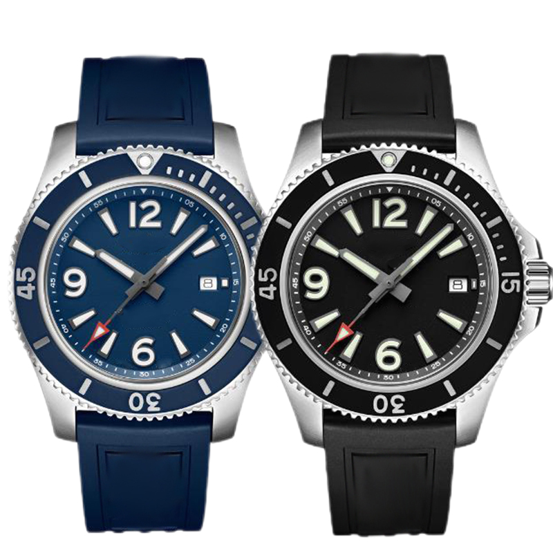 

Mens Watch 46mm Mechanical Movement 1884 Water Resistant Master Design Stainless Steel Rubber Leather Various Straps Ocean Luminous Dial, Waterproof