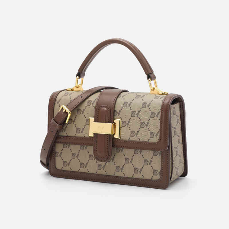 

bag spring and summer new versatile women's hand bag sling one Shoulder Messenger small square bag Purses_GXBY, Khaki