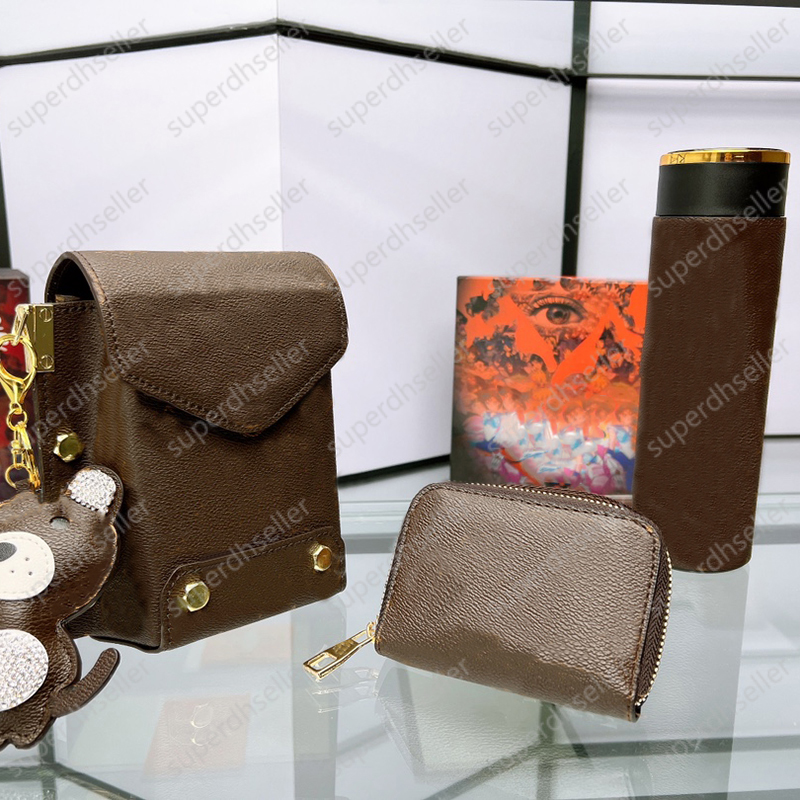 

Luxury Designer Crossbody Bag Wallets Brand Water Bottles 3 Pcs Set Shoulder Bags Handbags Mini Mobile Phone Coin Purses Totes Plaid Flower, Increase feight