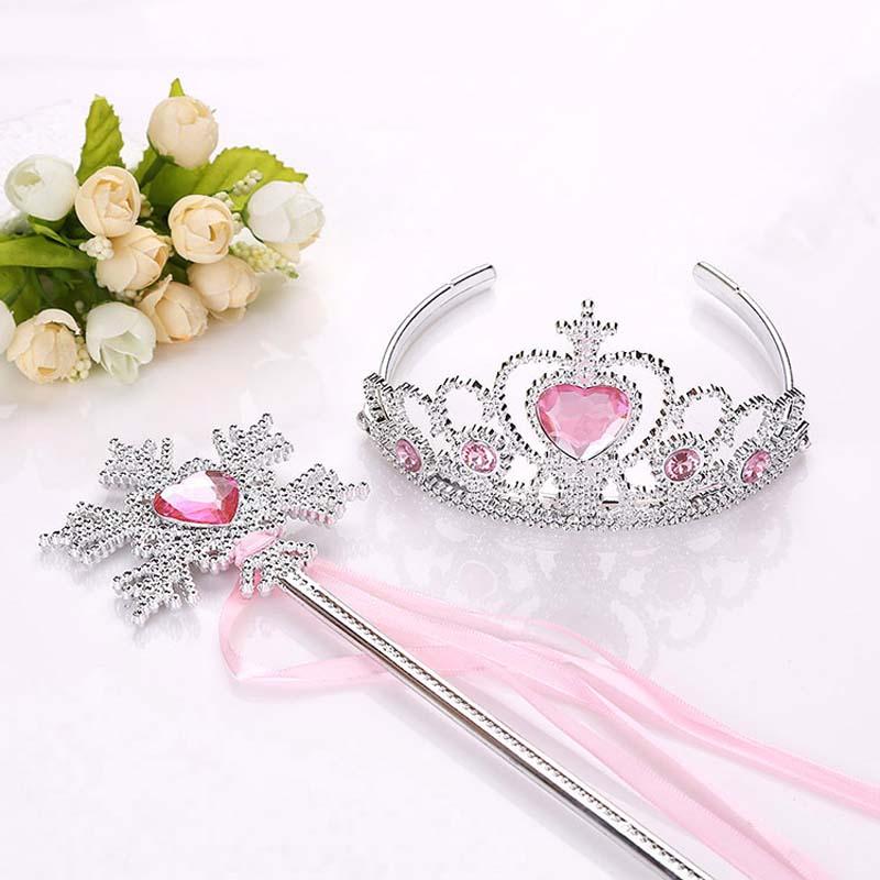 

Hair Accessories Girls Princess Crown Bridal Crystal Diamond Tiara Hoop Headband Bands For Kids Party Hairbands, Slivery;white