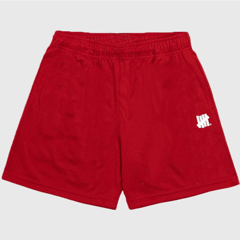 

Mens Shorts undefeated Sports mesh breathable quick dry running muscle fitness quarter shorts, Light blue