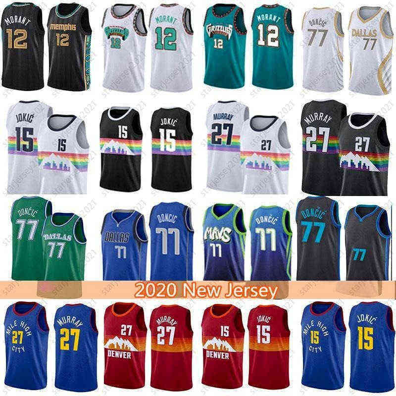 

2021 Ja 12 Luka Morant 77 Doncic Jamal Nikola 15 27 Murray Jokic Basketball Jersey 2021 New MENS JERSEYS