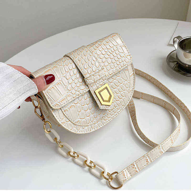 

Evening Bags Chain Strap Fashion Handbags for Women High Quality Pu Leather Shoulder Designer Animal Prints Saddle Crossbody Bag 220608, Yellow