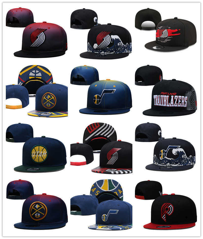 

Snapbacks Denver''Nuggets''hat Utah''Jazz''Caps Portland''Trail Blazers''Basketball hats Adjustable Fit Hat, Red