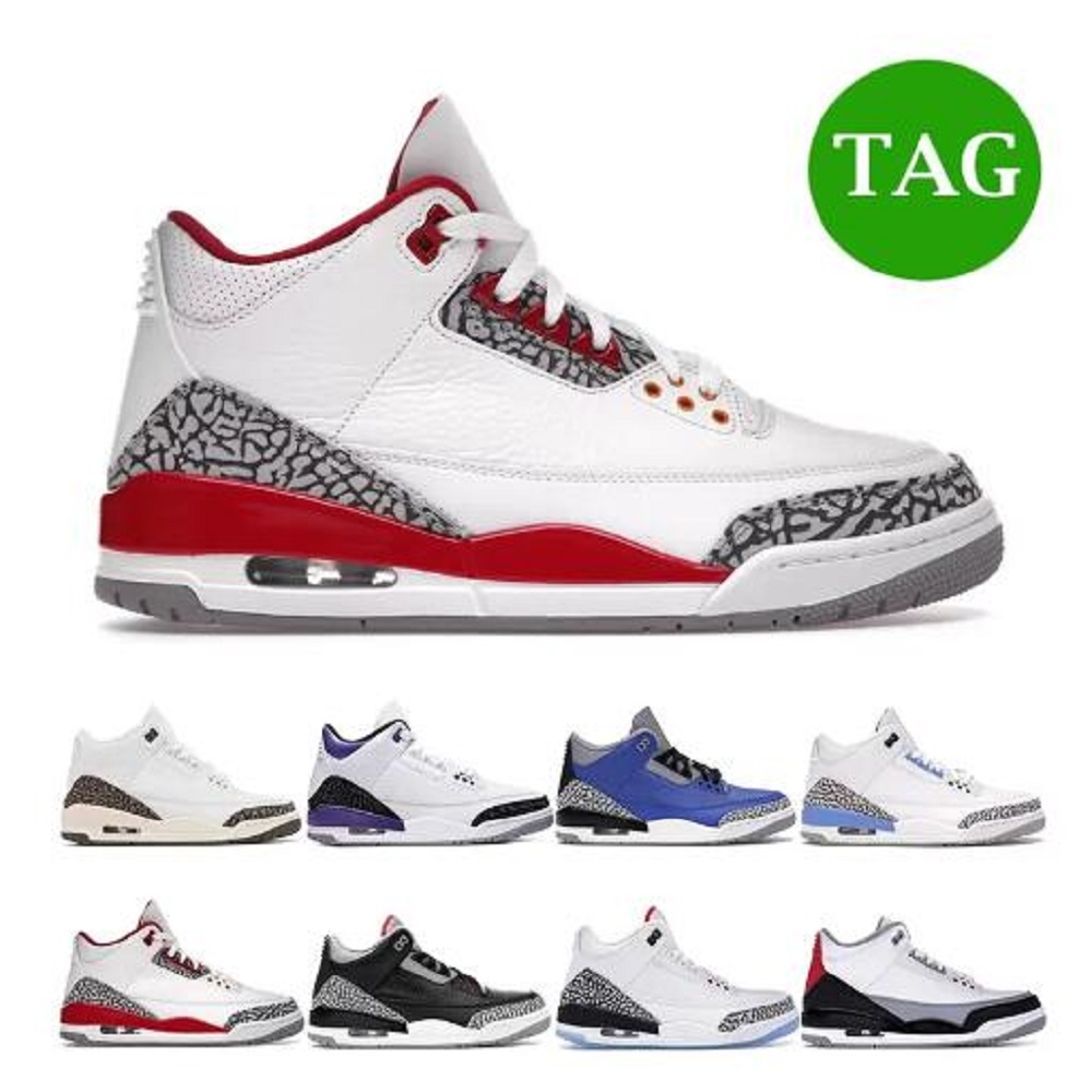 

basketball shoes 3 mens trainers 3s Cardinal Red Neapolitan Dark Mocha Dark Iris Black Cement Animal Instinct sports sneakers, # 45