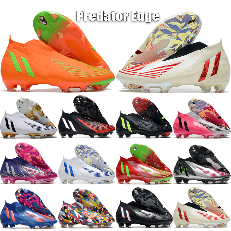 

Predator Edge FG Men Soccer Shoes Laceless Geometric Game Data Champions Football Cleats, Bubble wrap packaging