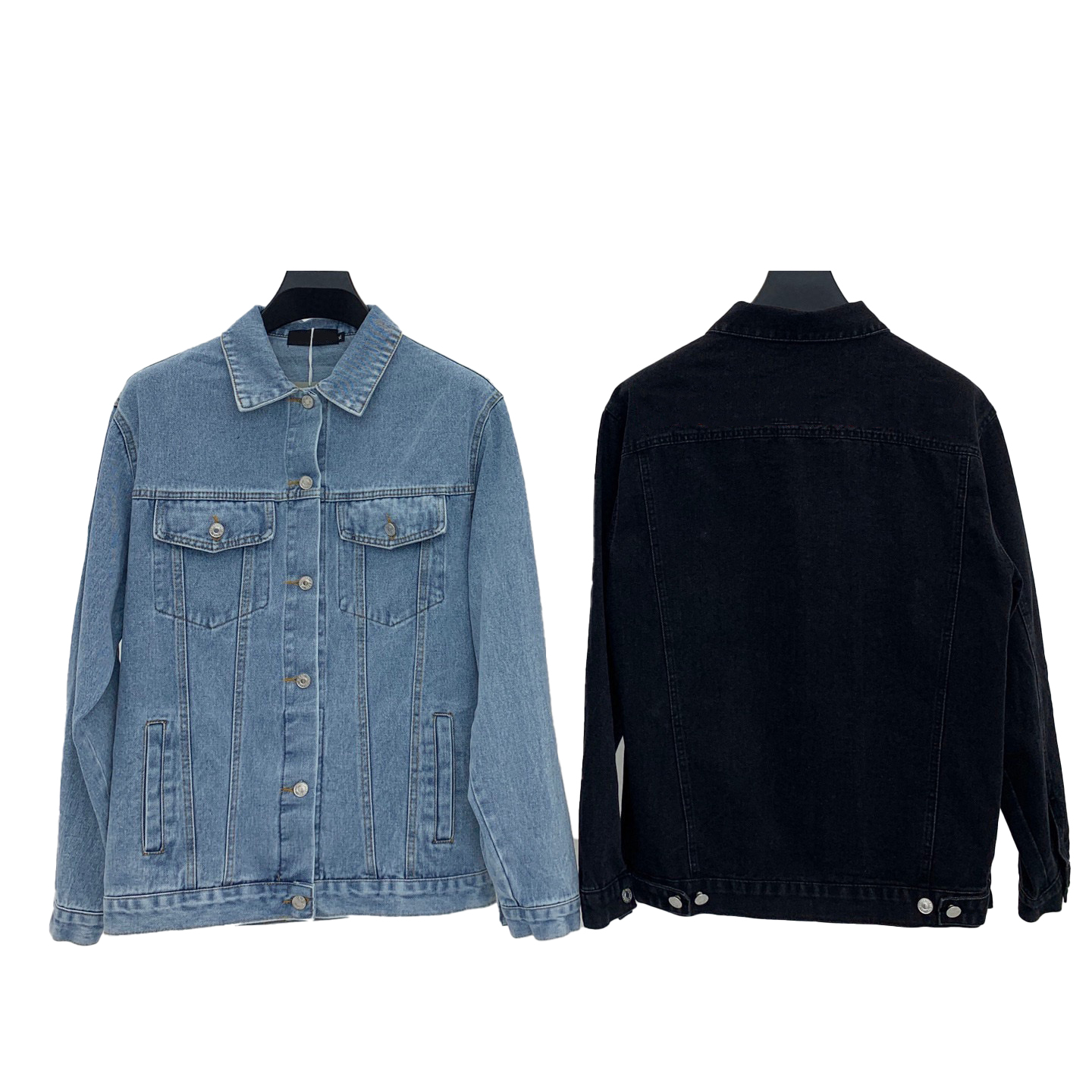 

Designer Mens balenciaga Jean Jackets Outwear Coats Womens Jean Long Sleeve Hip Hop Men Streetwear Denim Cowboy Women Blue Patchwork Pockets, I need see other product