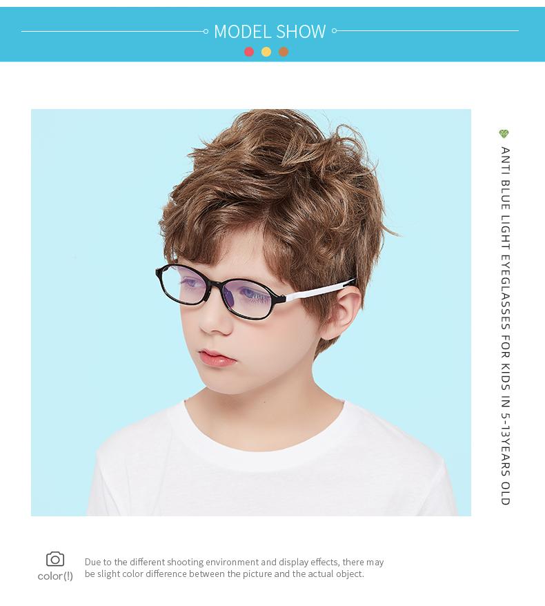 

Sunglasses Drop Optical Frames Anti Blue Light Glasses Kids TR Eye With Adjustable Temples