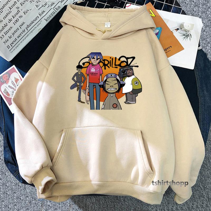

Women's Hoodies & Sweatshirts Fashion Gorillaz Women/Men Funny Sweatshirt Vintage Graphic Unisex Hip Hop Hoodie Harajuku Sudaderas Aesthetic, 26617-9h