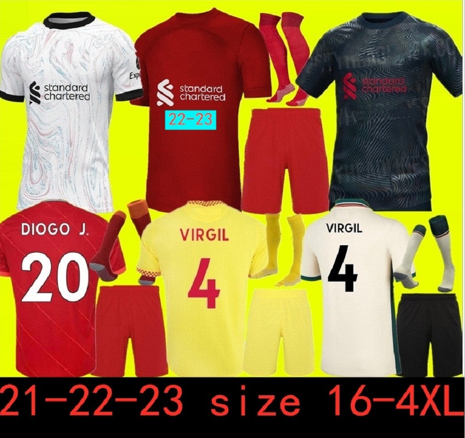 

22 23 Liverpoo l Soccer Jerseys SALAH FIRMINO THIAGO KONATE LVP Football Shirt 2021 2022 2023 VIRGIL Diogo Jota MANE KEITA JONES Thailand quality Adults and kids 1111, 21-22 home