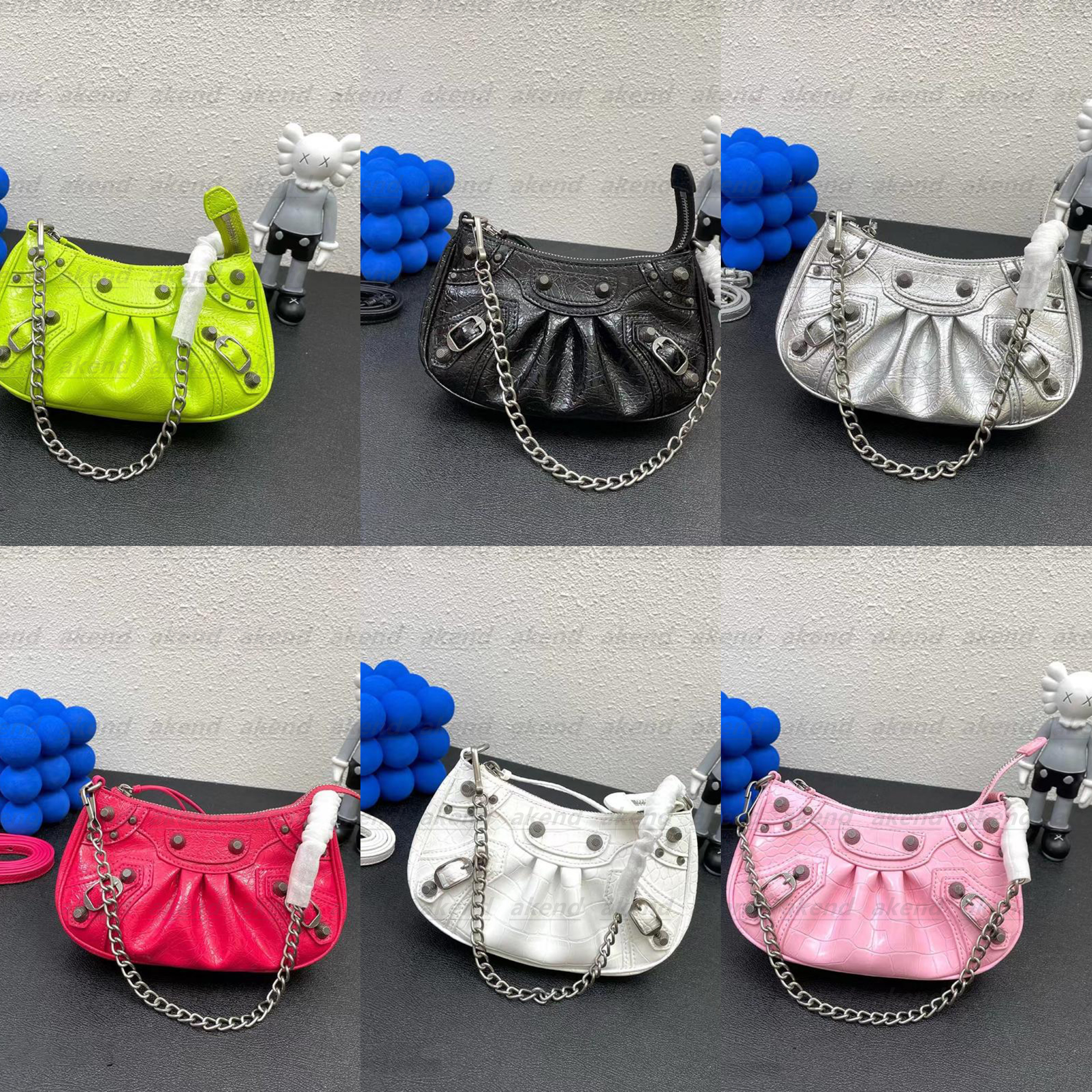 

Top quality Luxury Designer Genuine Motorcycle bag leather Women's men tote crossbody fashion Messenger wallet Camera Cases card pockets handbags Shoulder Bag, Silver