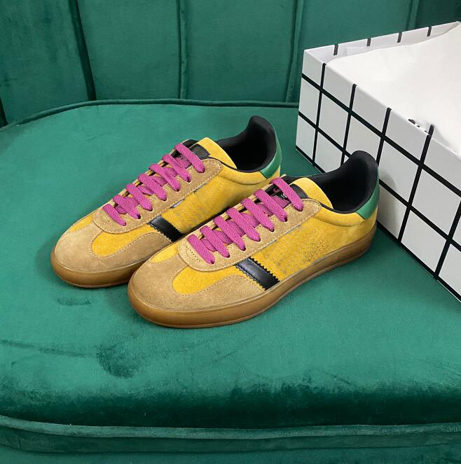 

2022 Luxury Designer Men Women Casual Shoes Gazelle Sneakers Canvas Shoes Patchwork Collaboration Size 35-45, Box