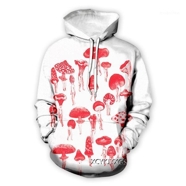 

Men' Hoodies & Sweatshirts Mushroom Art 3D Print Causal Clothing Fashion Men Women Tracksuits Crewneck Plus Size -7XL Harajuku, Multi