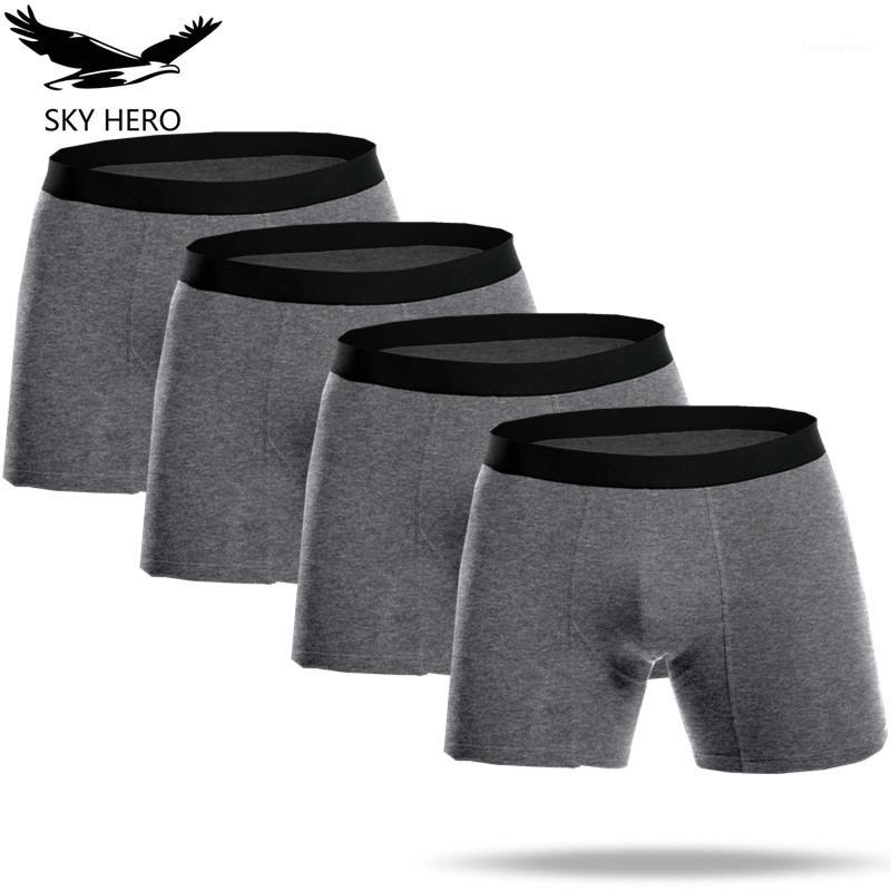 

Long Boxers Coon Boxershorts Men Boxer Homme Mens Underwear Calzoncillos Cuecas Underpants Male Panties For Man Jdren, Black